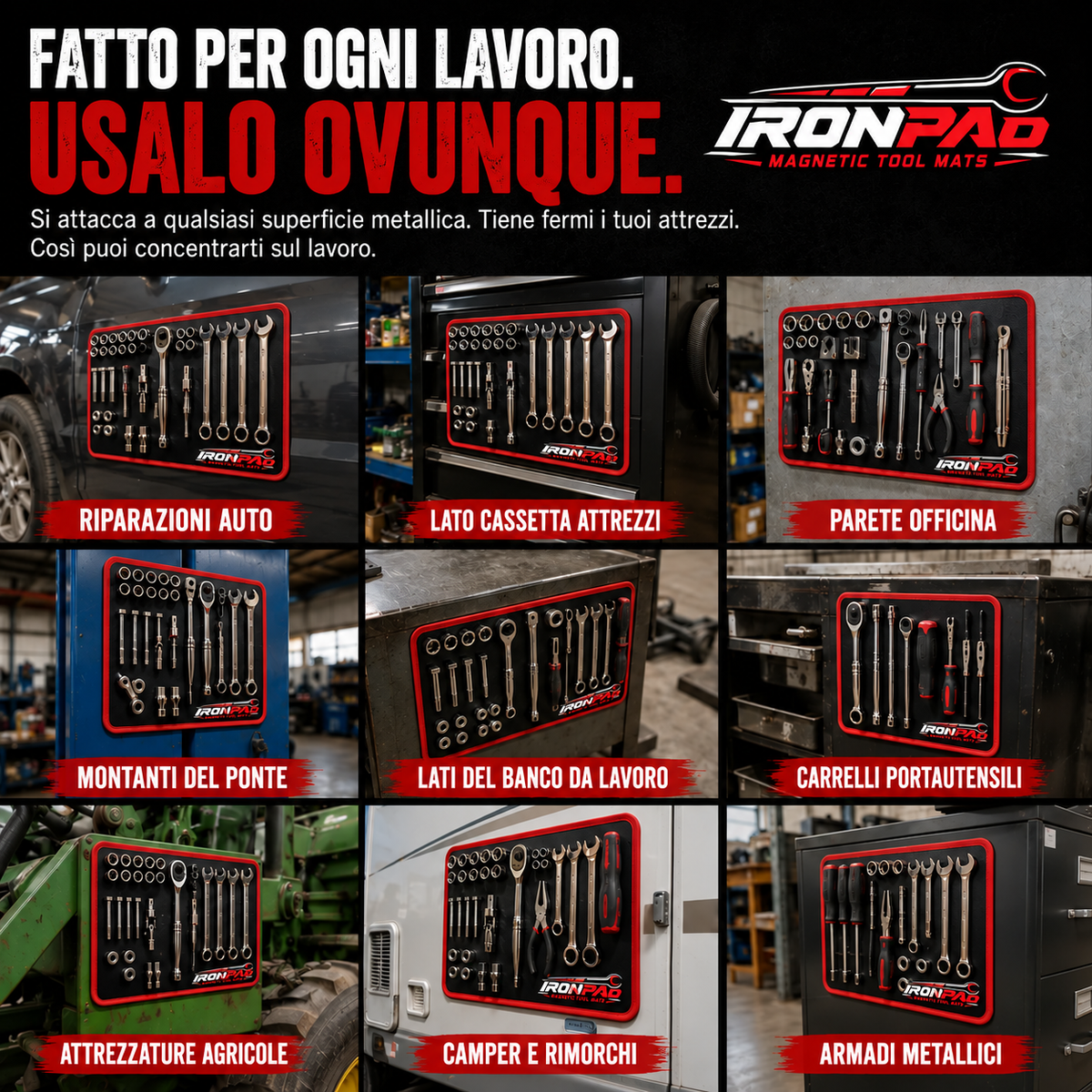 IronPad - Tappetini Magnetici